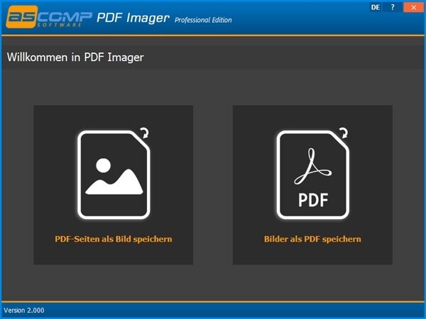 ASCOMP PDF Imager Professional Edition(PDF转图像工具) v1.0 官方安装版