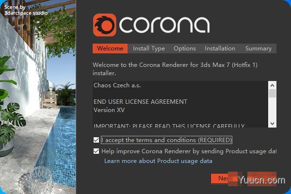 Corona 7全版本 for 3ds max 2012-2022 通用试用补丁(激活重置器) 0.9 破解版