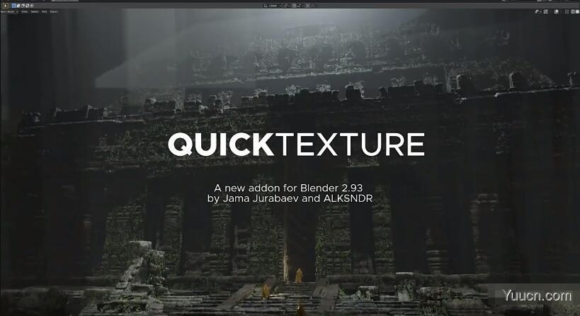 Blender快速纹理一键贴图工具 QuickTexture 1.2 免费版
