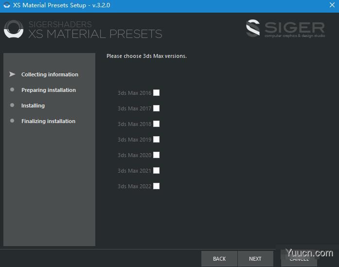 3ds Max插件SIGERSHADERS XS Material Presets Studio v3.20 免费版 + 预设