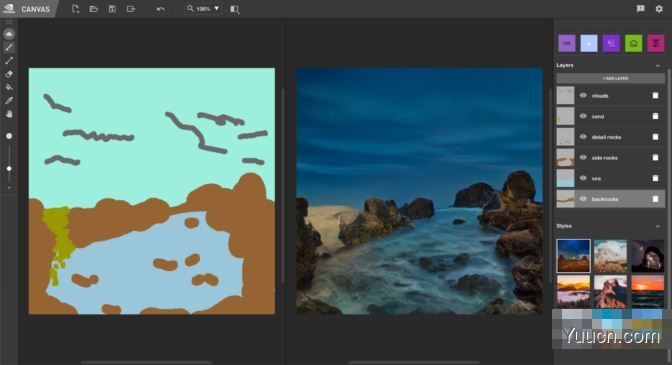 将涂鸦秒变风景画NVIDIA Canvas v1.0.0.235 官方安装版