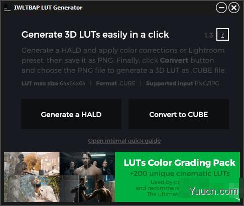 从照片和视频中生成LUTs调色文件软件 IWLTBAP LUT Generator V1.3 Win/Mac免费版