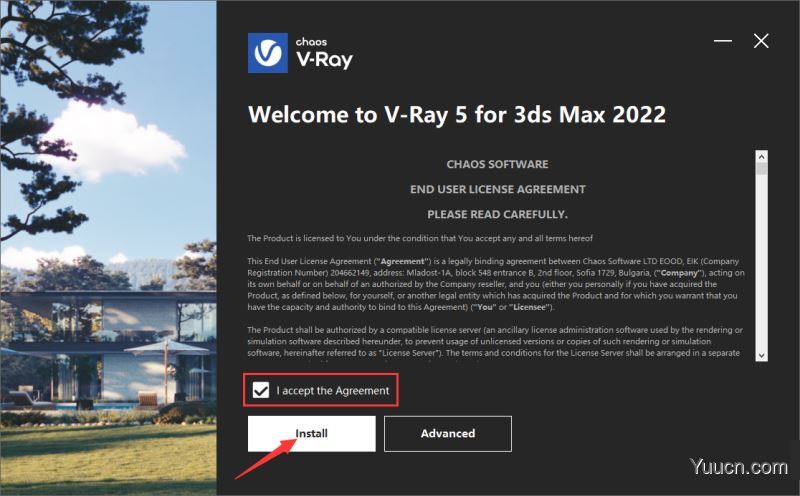 V-Ray渲染插件Advanced for 3ds Max 2022 5.10.01 x64 安装破解版(含激活教程)