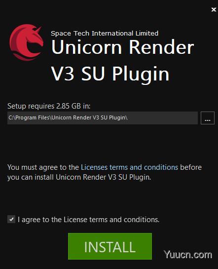 SketchUp独角兽渲染器插件Unicorn Render 3.2.2.1 for SketchUp 免费版