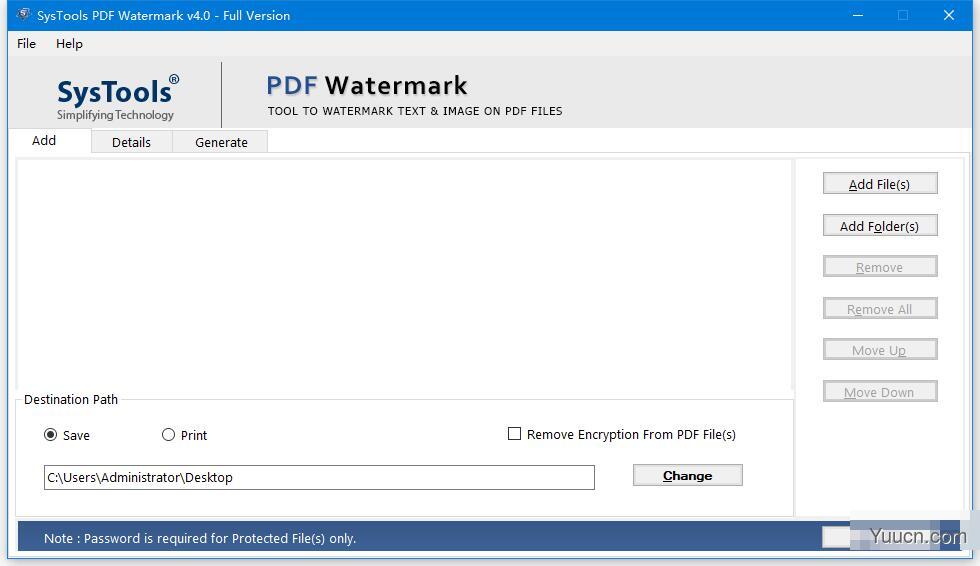 PDF去水印 SysTools PDF Watermark v4.0 特别安装版 附激活教程