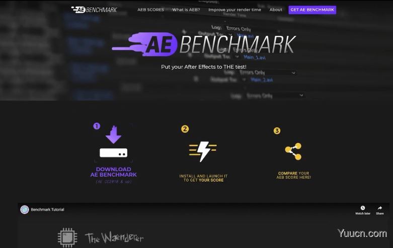 AE性能测试跑分工具 AE Benchmark v1.0 Win/Mac免费版