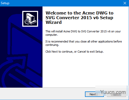 Acme DWG to SVG Converter(DWG转换器) v6.2.2.116 官方版