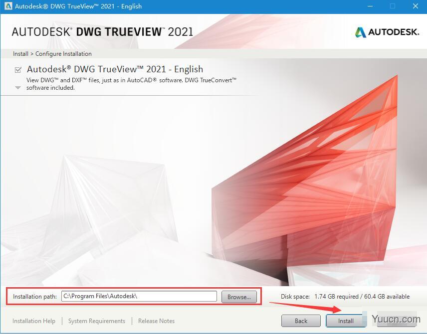 CAD看图软件Autodesk DWG Trueview 2021 官方免费安装版(附使用教程) 64位