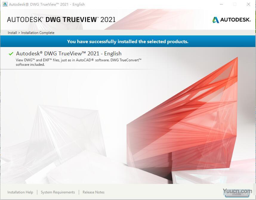 CAD看图软件Autodesk DWG Trueview 2021 官方免费安装版(附使用教程) 64位