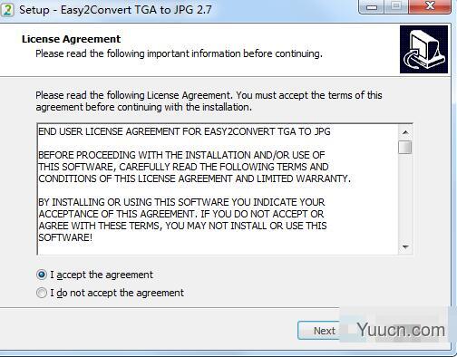 Easy2Convert TGA to JPG PRO(TGA图像转JPG工具) V2.7 免费安装版