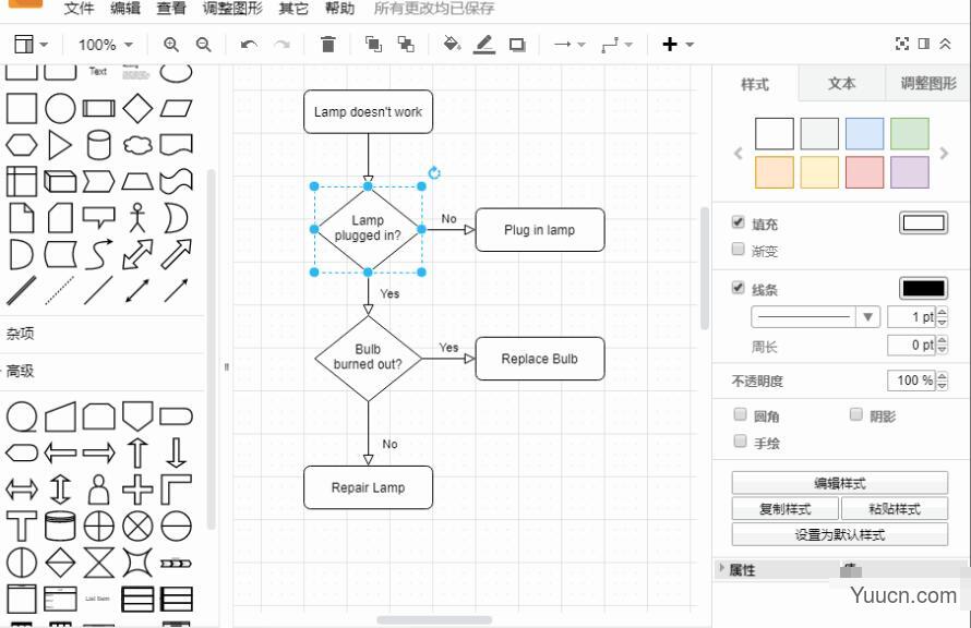 Draw.io Desktop(专业流程图制作软件) V15.8.7 中文免费绿色版