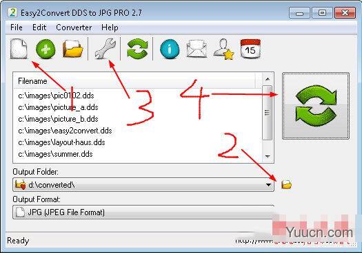 Easy2Convert DDS to JPG PRO(DDS批量转JPG工具) V2.7 免费安装版