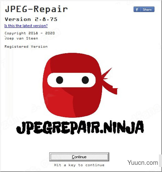 JpegRepair图片修复工具 v2.8.75 绿色注册版