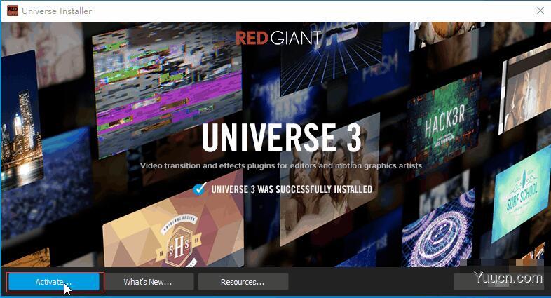 红巨人视觉特效转场插件包Red Giant Universe 5 v5.0.1 Win/Mac注册版(含序列号)