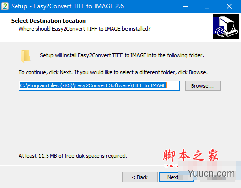 Easy2Convert TIFF to IMAGE(图片格式转换软件) v2.6 免费安装版