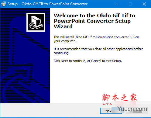 Okdo Gif Tif to PowerPoint Converter(GIF动图转PPT工具) v5.6 免费安装版