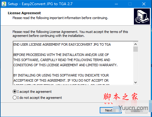 Easy2Convert JPG to TGA(JPG转TGA工具) v2.7 免费安装版