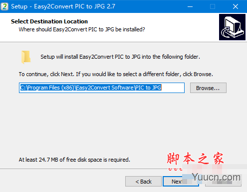 Easy2Convert PIC to JPG(图片格式转换器) v2.8 免费安装版