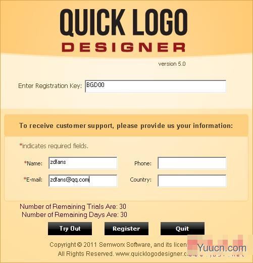 Quick Logo Designer(logo设计工具) v5 特别安装版(附激活文件)
