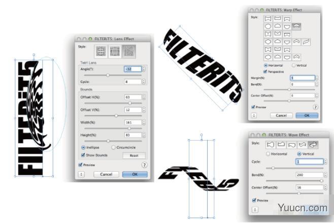 创意变形效果插件FILTERiT 5.4 for Illustrator CC-2020 中英文免费版 64位