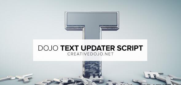 批量修改多文字样式字体AE脚本CreativeDojo Dojo Text Updater V1.0 免费版