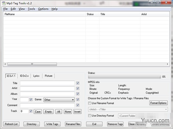 Mp3 Tag Tools(音频文件信息编辑工具) v1.2.010 免费安装版