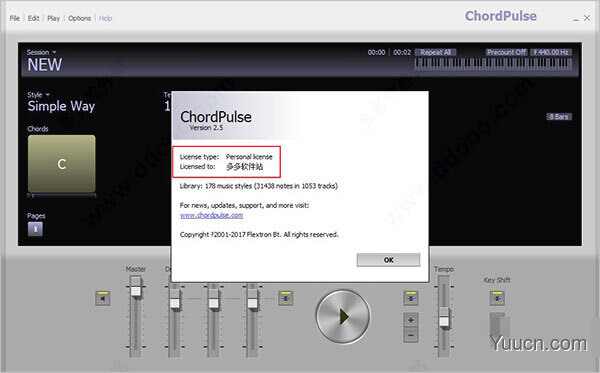 chordpulse(最全伴奏音乐软件) v2.5 破解安装版(附使用教程)