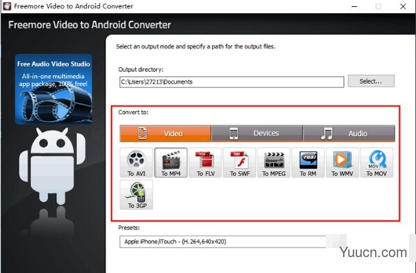 Freemore Video to Android Converter(视频转换工具) v6.2.8 官方版