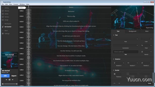 Superstring(歌词视频制作工具) v2020.7.19 免费安装版