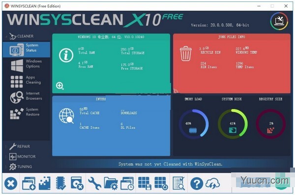 WinSysClean(系统清理优化工具) v20.0.0.500 安装版