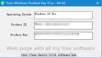 Windows产品密钥工具 WinKey 1.a 免费绿色版