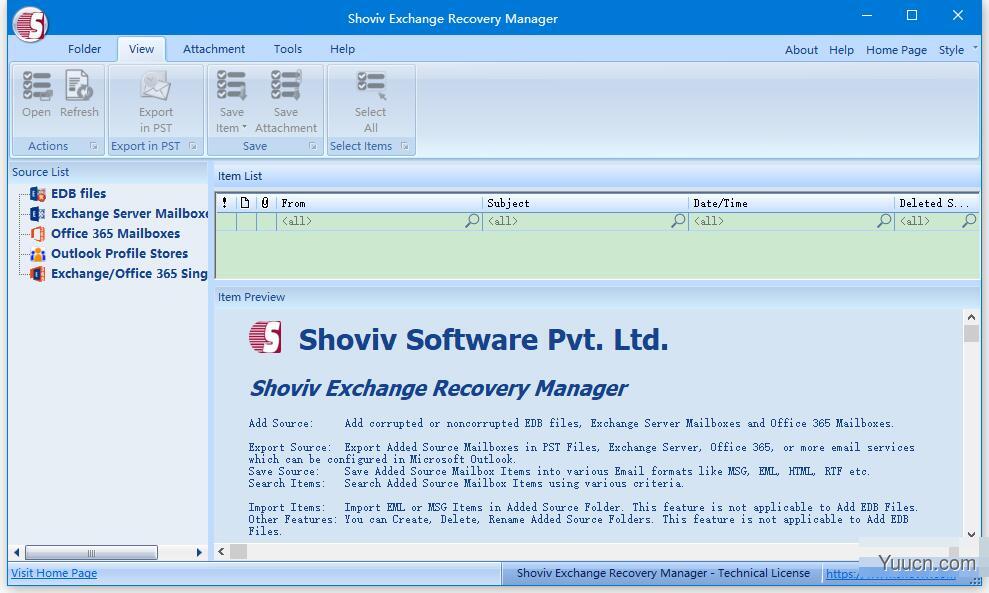 Exchang恢复软件Shoviv Exchange Recovery Manager v19.11 破解版