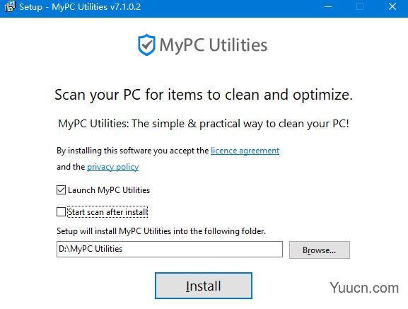 MyPC Utilities(系统优化清理软件) v7.1.0.2 特别安装版