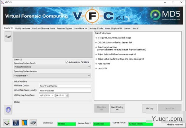 虚拟犯罪现场模拟软件Virtual Forensic Computing 5 v5.1.1.4576 安装免费版