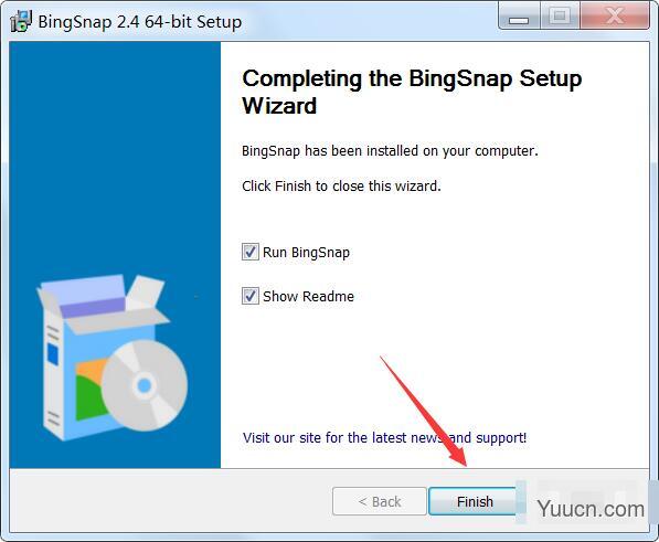 BingSnap(Bing壁纸软件) v2.4 英文免费安装版(含32位+64位)