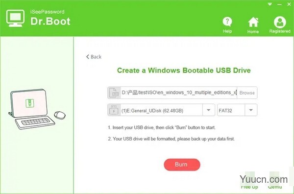 iSeePassword Dr.Boot(可引导usb创建器工具) v6.8.1 官方安装版