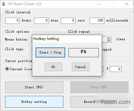 OP Auto Clicker(鼠标点击器) v3.0 免费绿色版