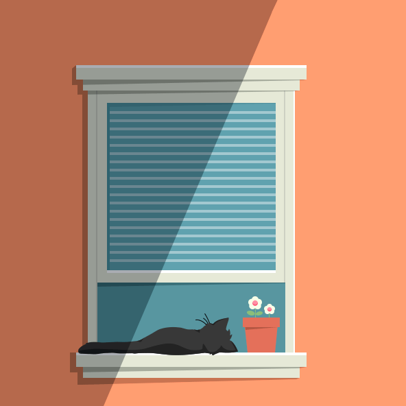 Wallpaper Engine 窗台上慵懒的猫动态壁纸 免费版