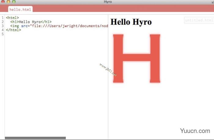 Hyro电脑版(html5编辑器)V0.0.3 英文安装版