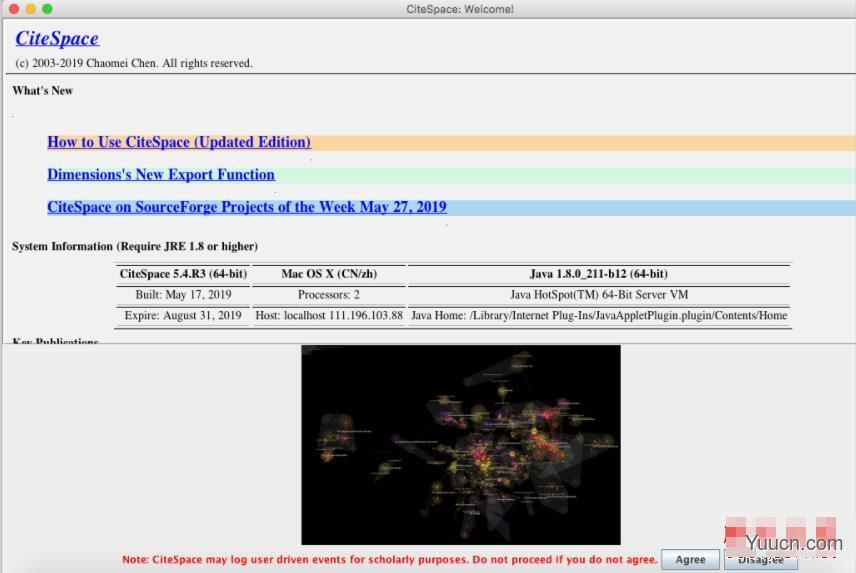 CiteSpace(文献可视化分析软件) v5.5.2 Mac/Win/Linux 免费安装版(含独立版) 64位