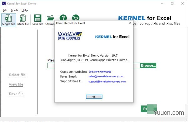 Kernel for Excel(Excel文件修复软件) v19.7 官方版