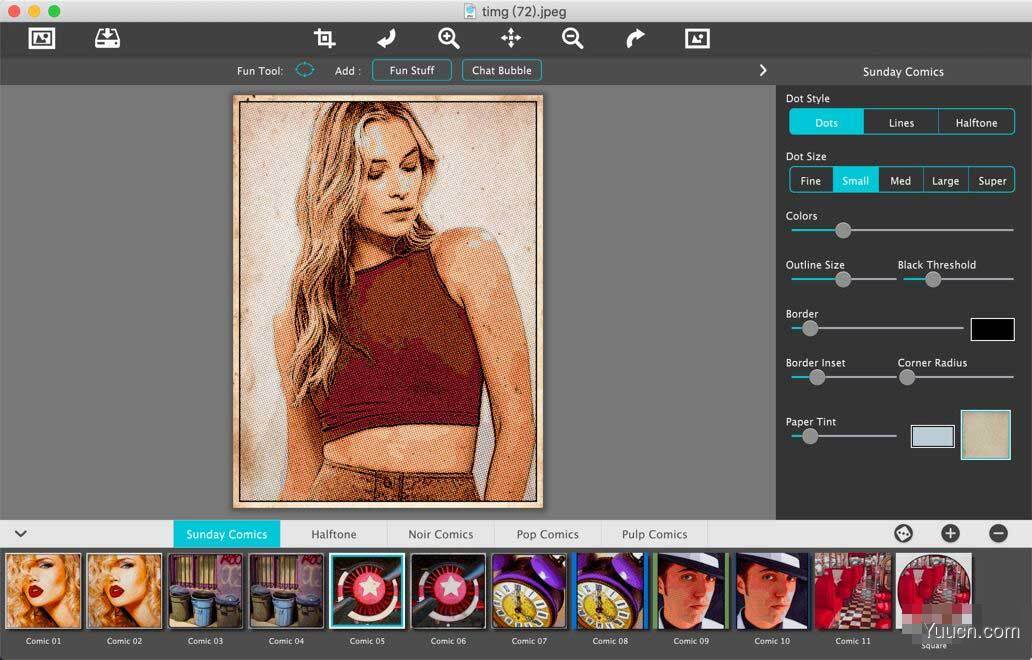 JixiPix Pop Dot Comics for Mac(照片转漫画软件) v2.14 直装免激活版