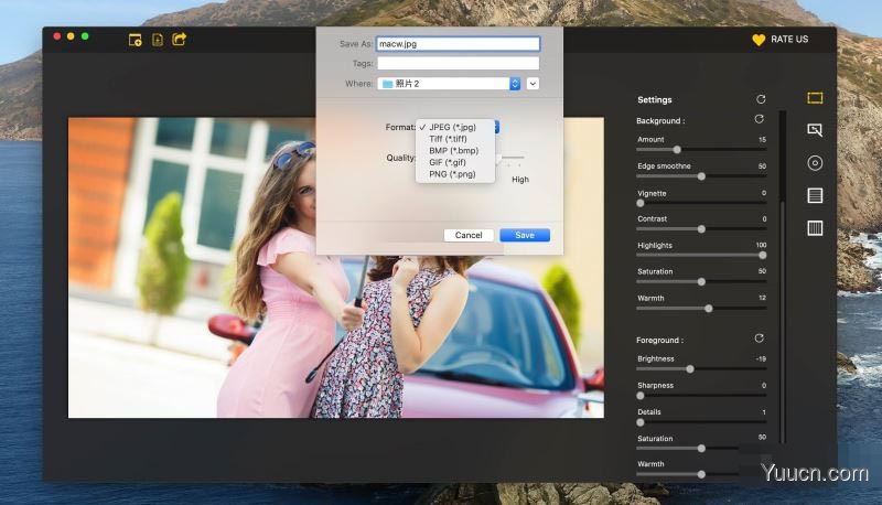 Mac背景图片模糊处理软件 Blur n Bokeh for Mac v3.5 免费破解版