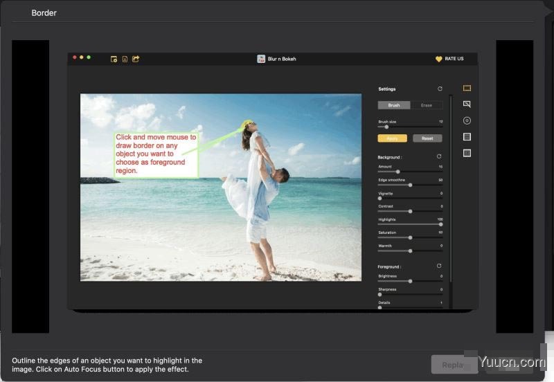 Mac背景图片模糊处理软件 Blur n Bokeh for Mac v3.5 免费破解版