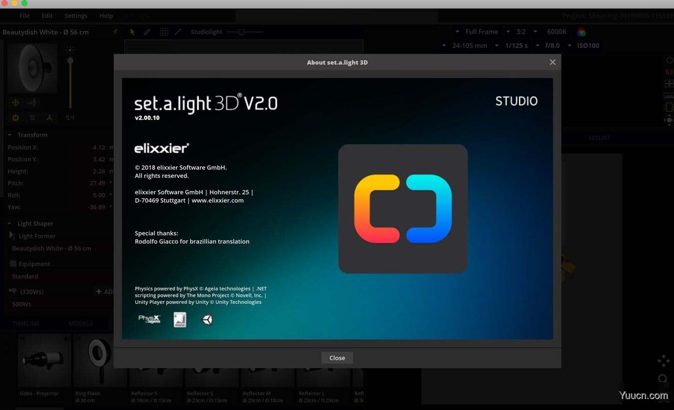 3D摄影棚布光软件Set A Light 3D Studio for Mac v2.0 中文破解版