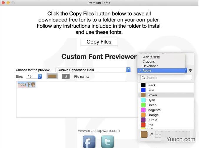 Premium Fonts for Mac (字体合集工具) V7.0 苹果电脑版