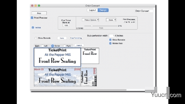 TicketPrint2(设计打印工具) for Mac V4.200801 苹果电脑版