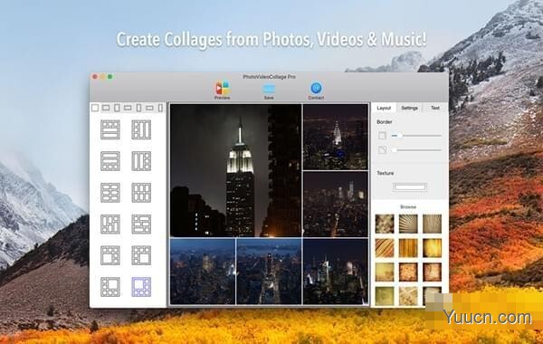 PhotoVideoCollage for Mac(视频和图片拼贴软件) V2.0 苹果电脑版