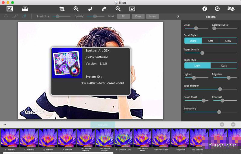 ixiPix Spektrel Art for Mac(图片锐化工具)特别版 v1.1.0 苹果电脑版(附注册码+破解步骤)