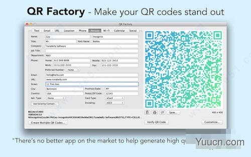 qr factory(二维码生成软件) for mac v2.9.12 特别版(附注册机+安装教程)